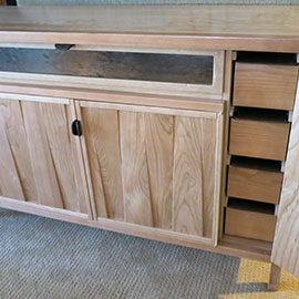 Handcrafted American Cherry Entertainment Center